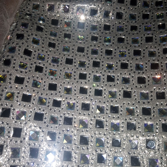 ""STARLIGHT DIVA" Sparkling Silver Rhinestone Heeled Boots - Picture 2 of 8